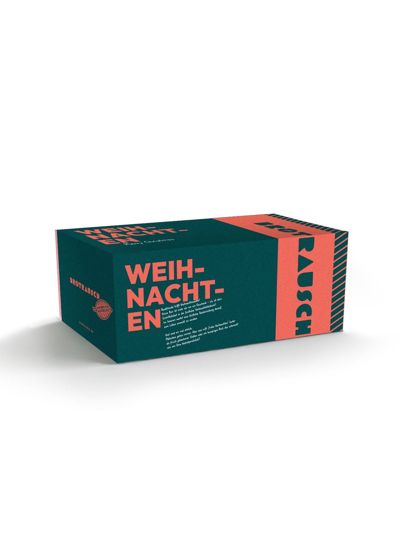 Weihnachten Geschenkbox S mit 1x Brotbackmischung (Dinkel-Roggen - Seltene Sorten)