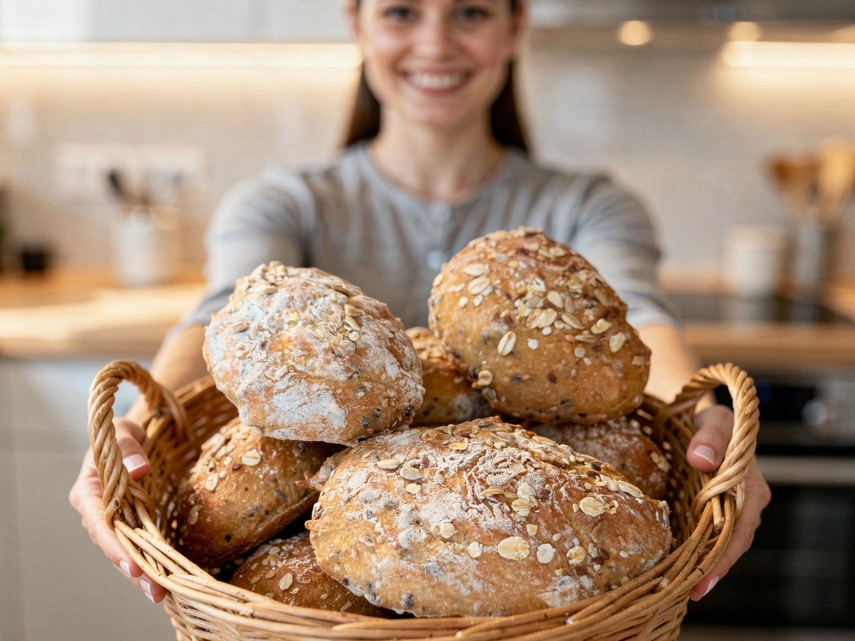 Krosse Sonntagsbrötchen