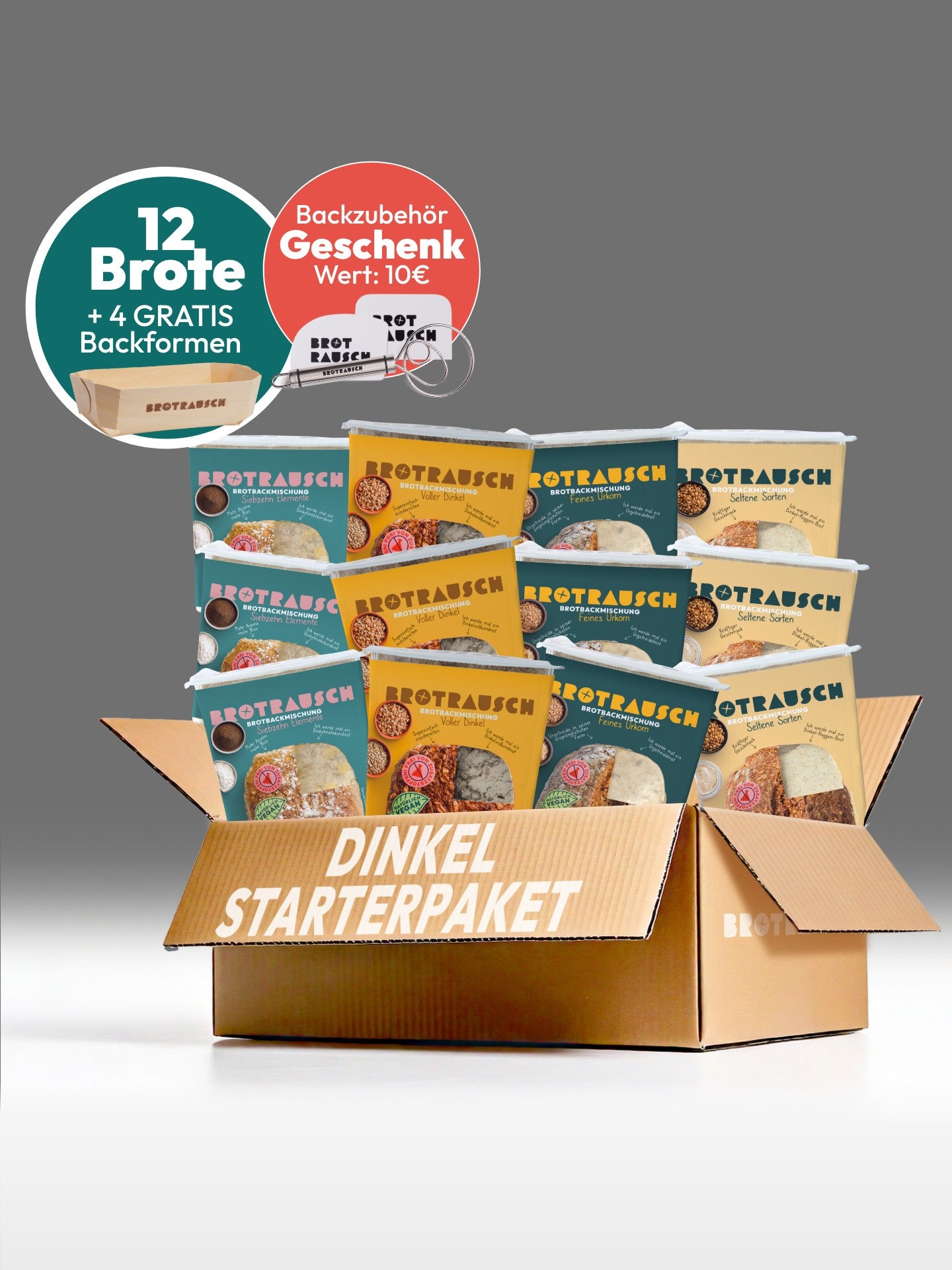 12er Dinkelbrot Starterpaket