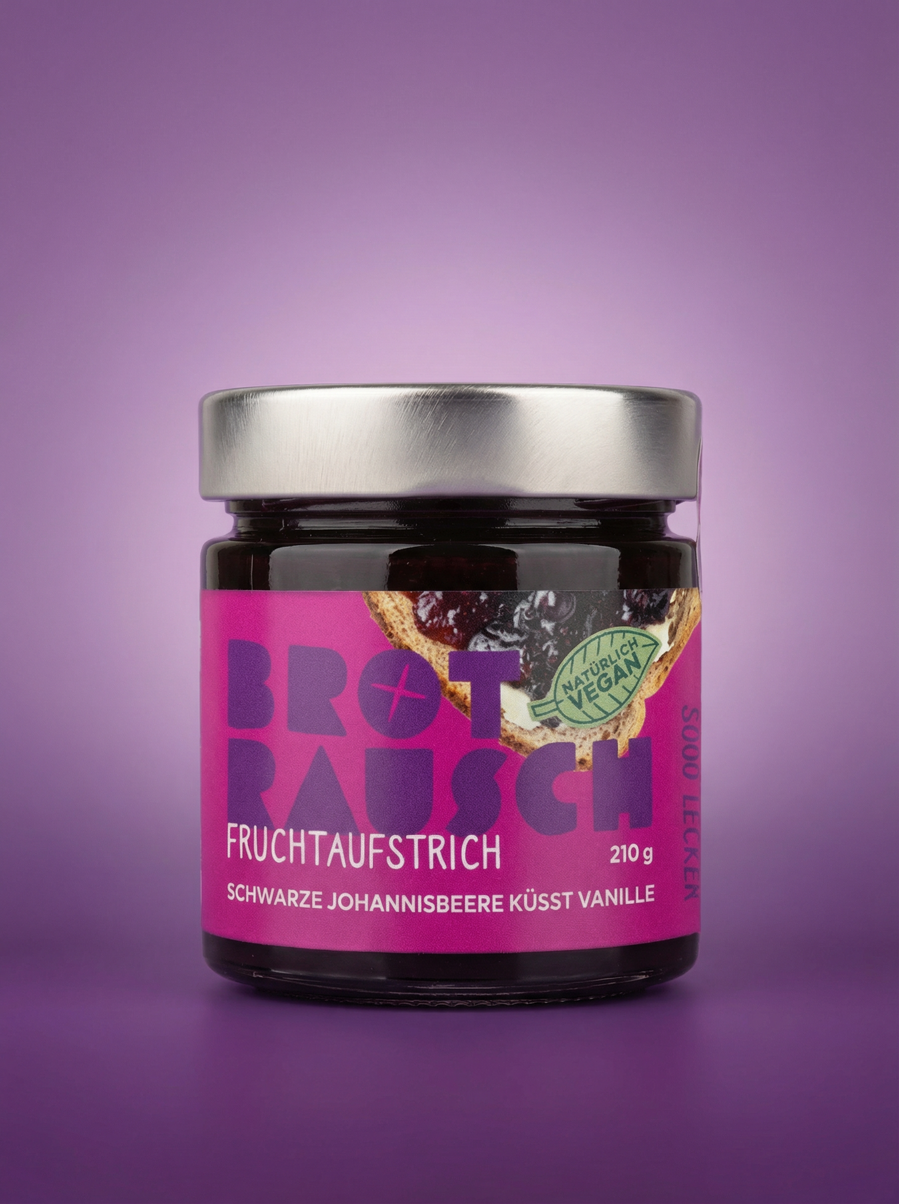 Fruchtaufstrich Schwarze Johannisbeere küsst Vanille