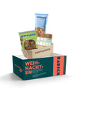 Weihnachten Geschenkbox M mit 1x Brotbackmischung (ohne Gluten) & Stullensalz Avocado
