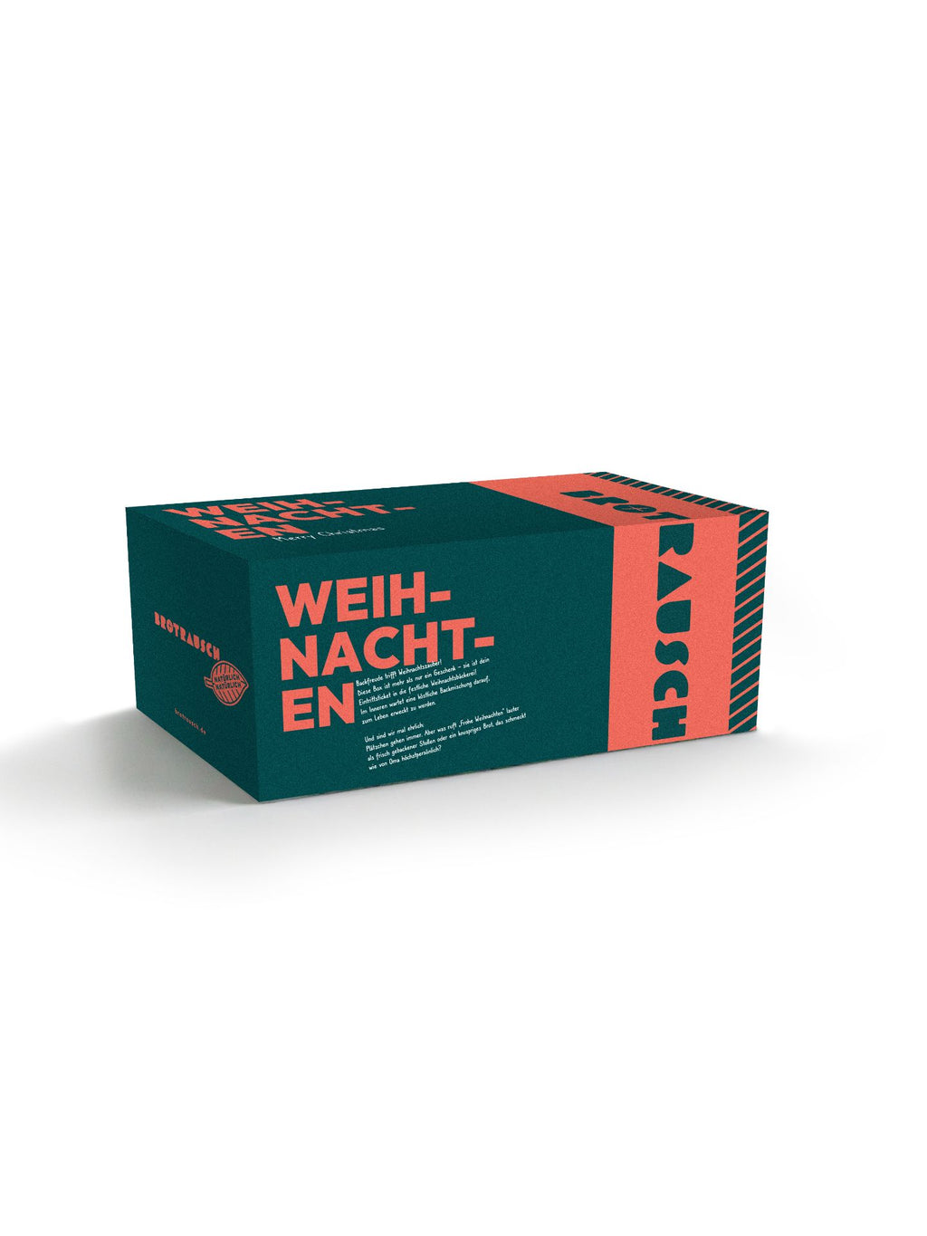 Weihnachten Geschenkbox M mit 1x Brotbackmischung (ohne Gluten) & Stullensalz Avocado