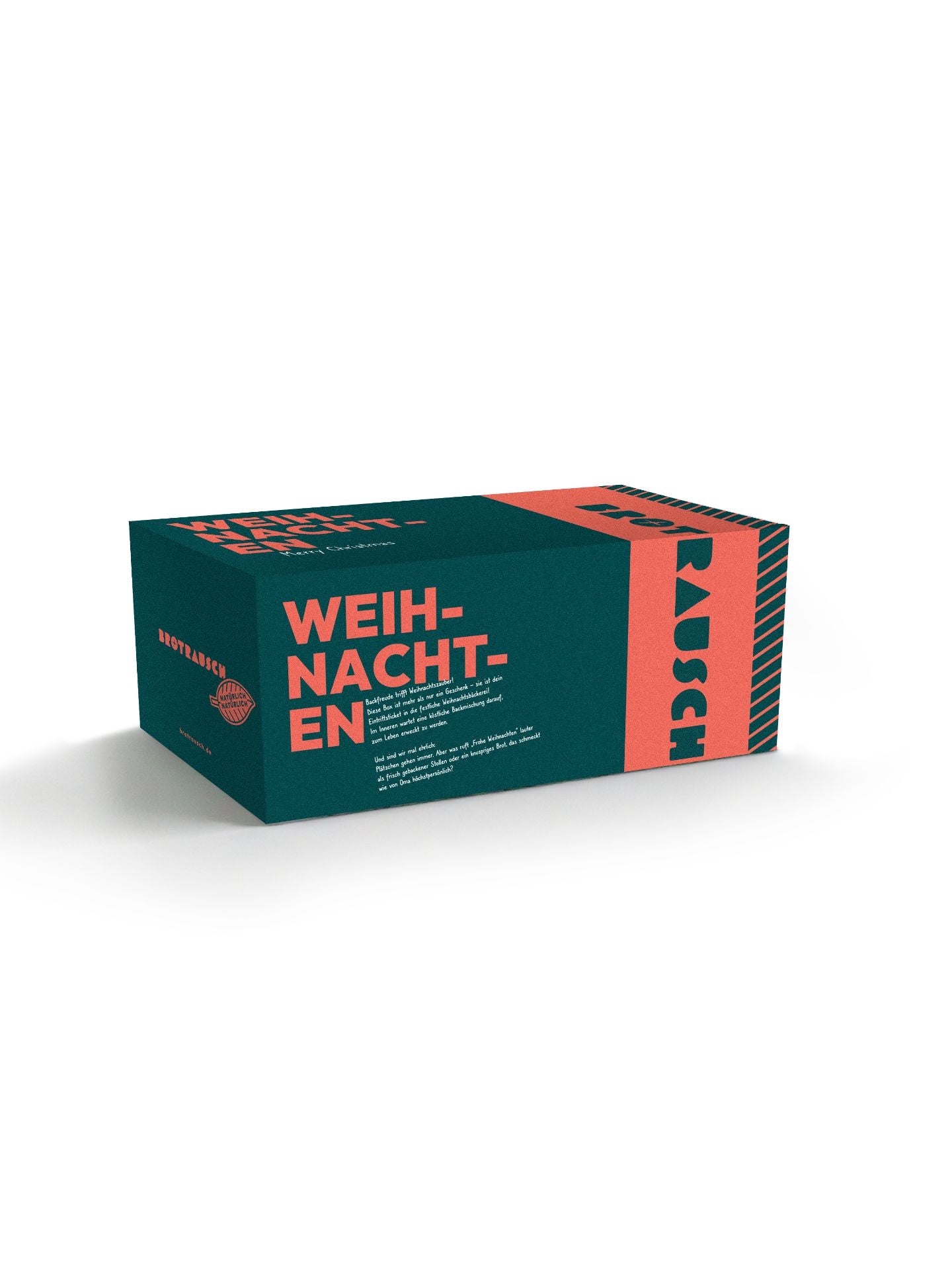 Weihnachten Geschenkbox M mit 1x Brotbackmischung (ohne Gluten) & Stullensalz Avocado