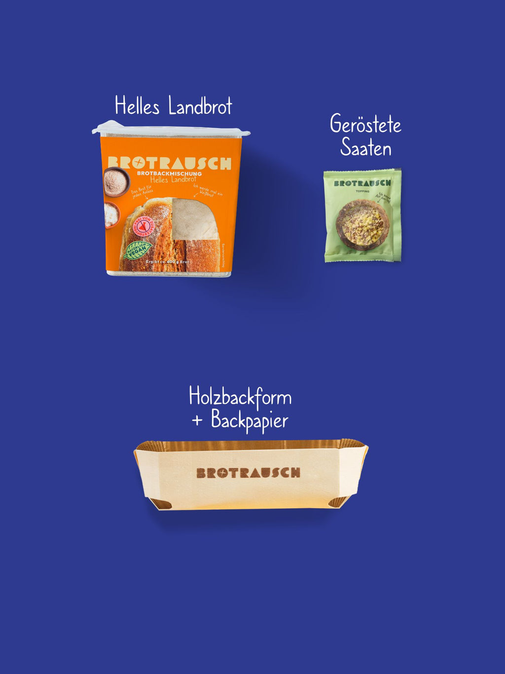 Geschenkbox zum Einzug mit Brot und Salz zum Selberbacken