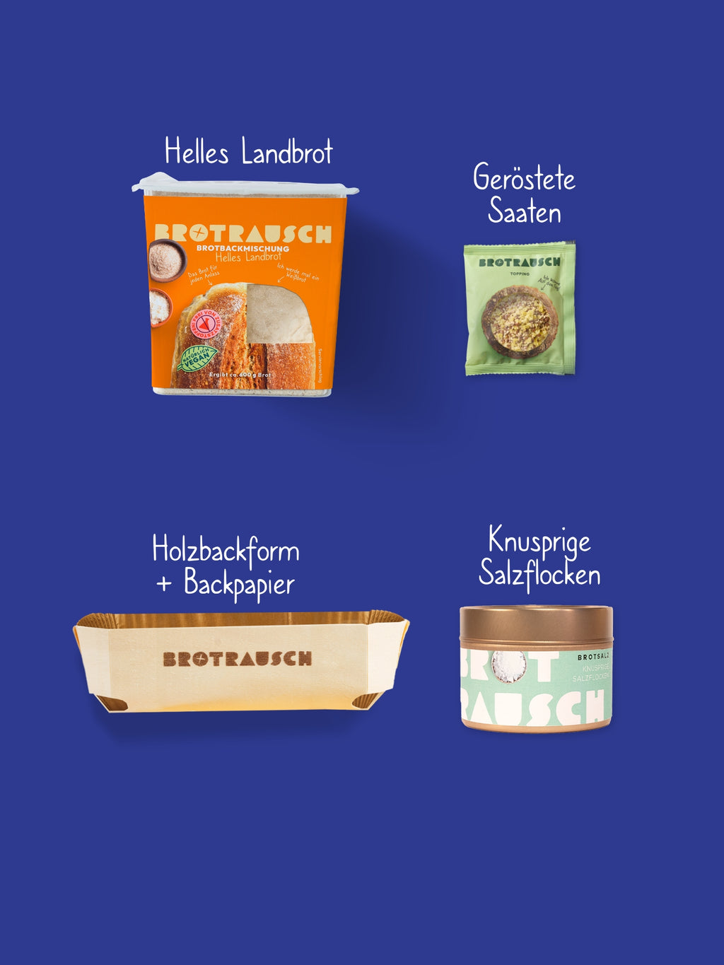 Geschenkbox zum Einzug mit Brot und Salz zum Selberbacken