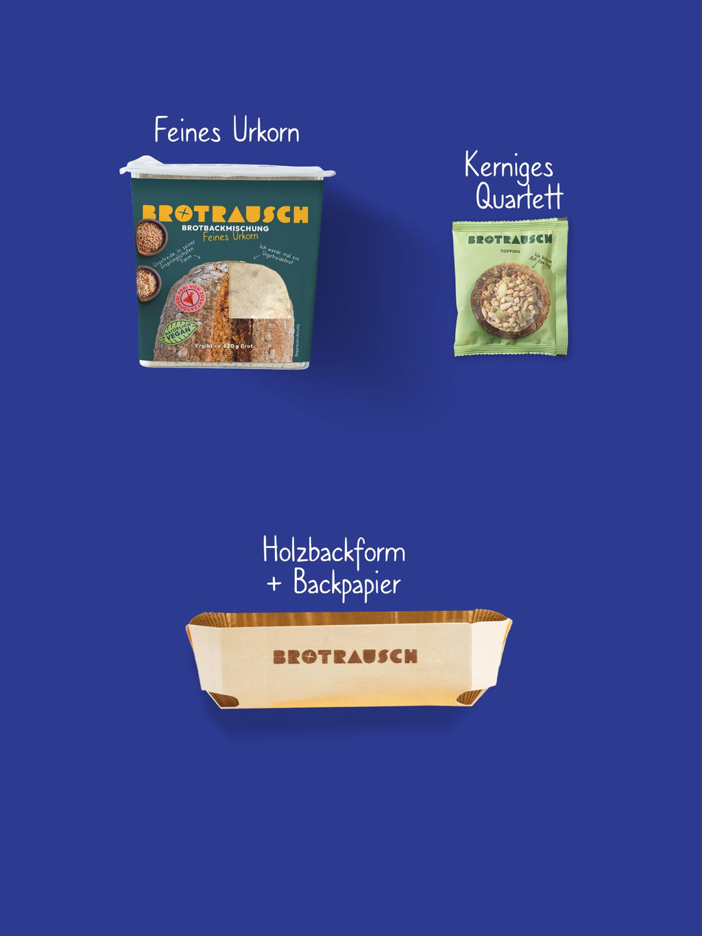 Geschenkbox zum Einzug mit Brot und Salz zum Selberbacken