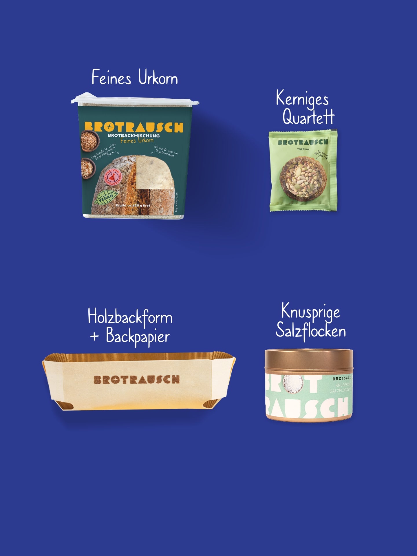 Geschenkbox zum Einzug mit Brot und Salz zum Selberbacken