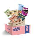 Dankeschön Geschenkbox L mit 3x Brotbackmischung & Fruchtaufstrich