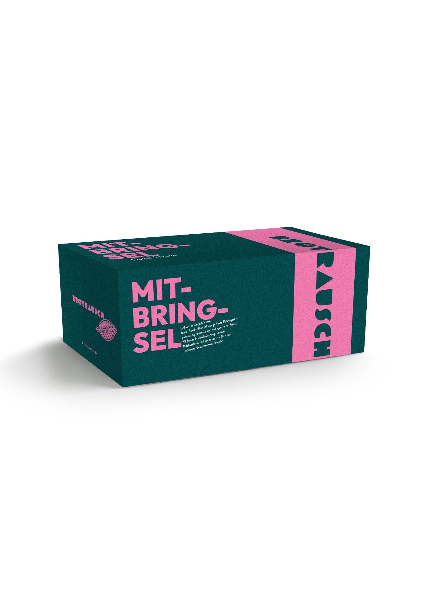 Mitbringsel Geschenkbox M mit 1x Brotbackmischung & Fruchtaufstrich