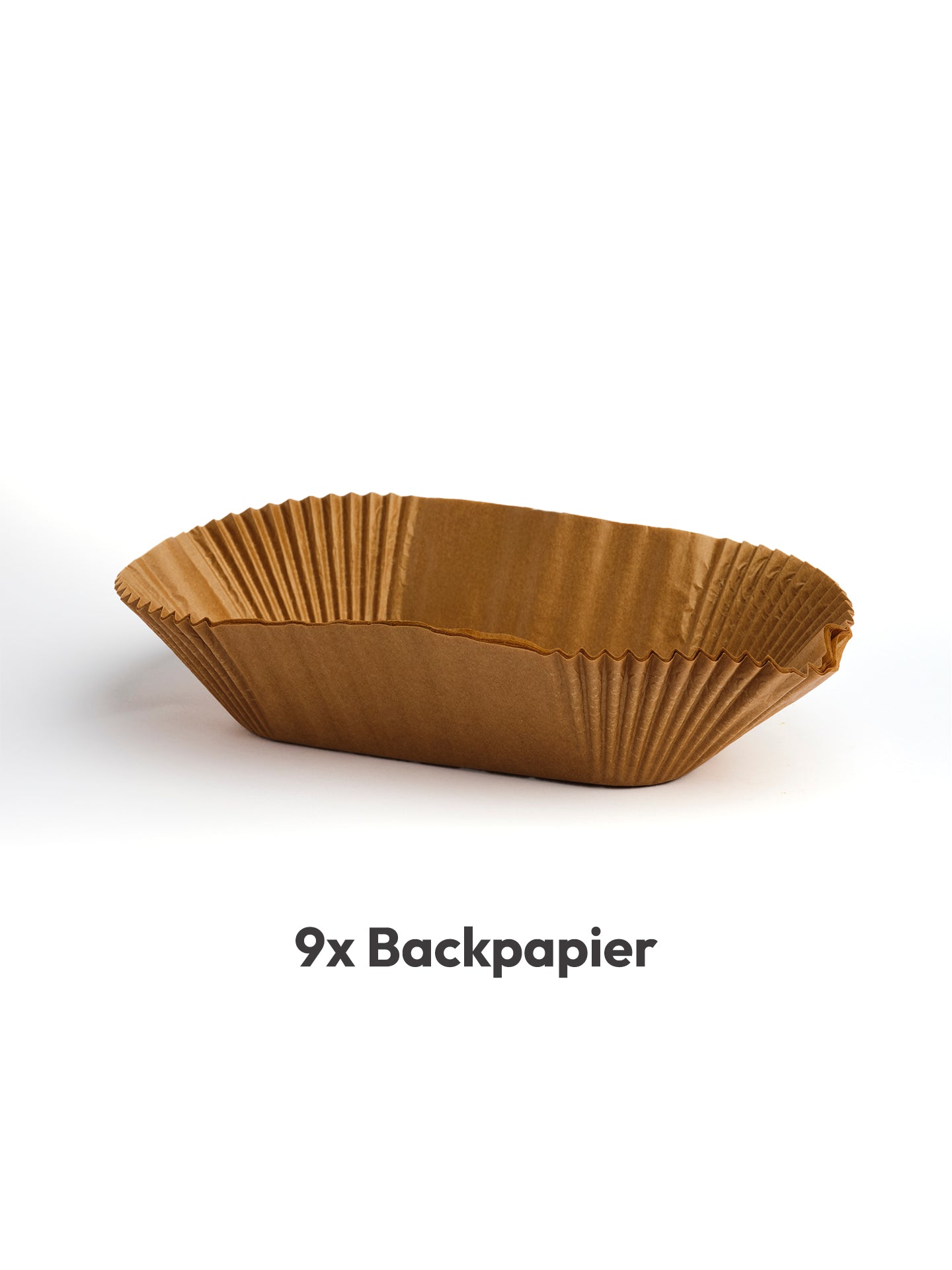 Holzbackformen lang inkl. Backpapier, 3 Stk