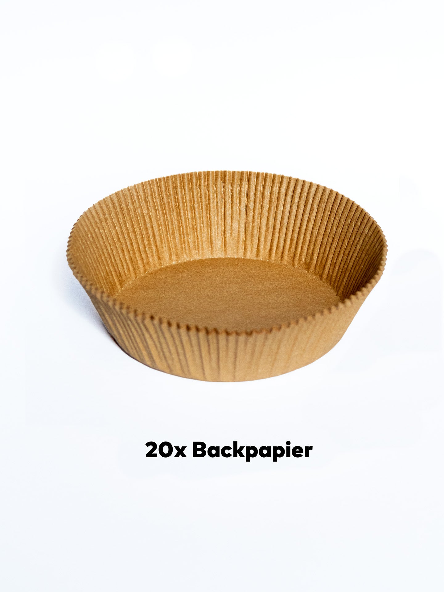 Backpapiereinleger für Holzbackform rund, 20 Stk.