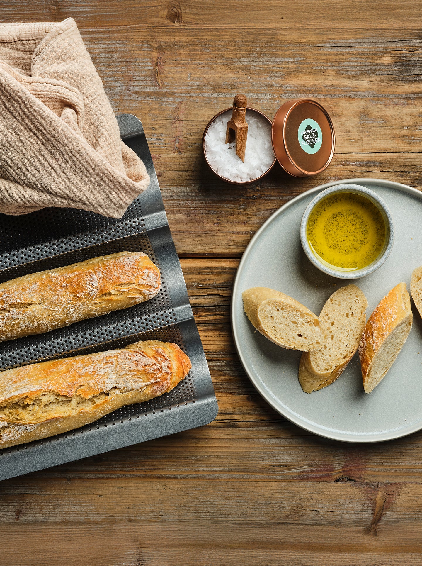 Baguette Backblech 38x28x3,5cm