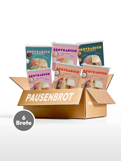 6er Pausenbrotpaket Brotbackmischungen