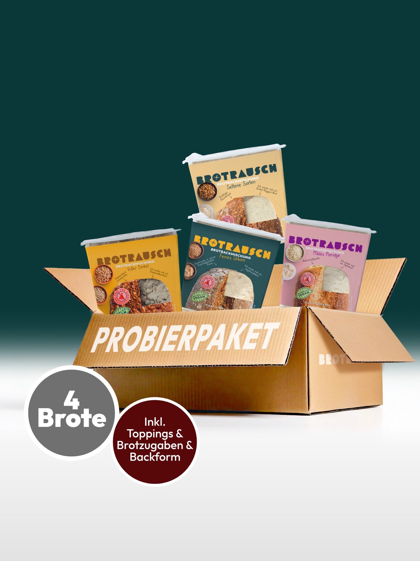 4er Probierpaket Brotbackmischungen