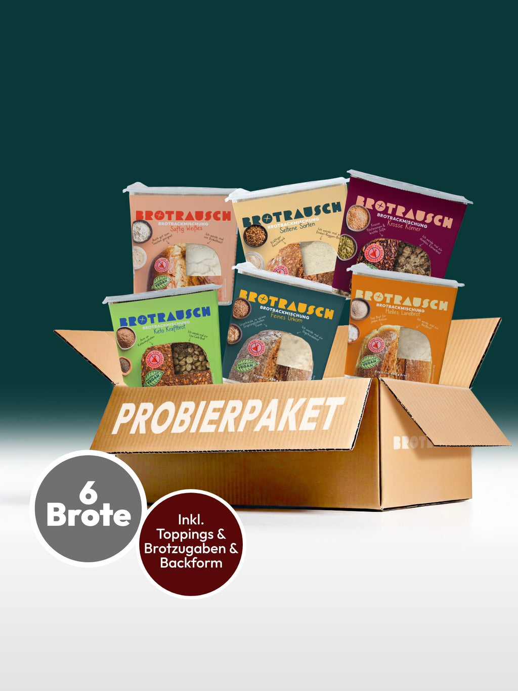 6er Probierpaket Brotbackmischungen