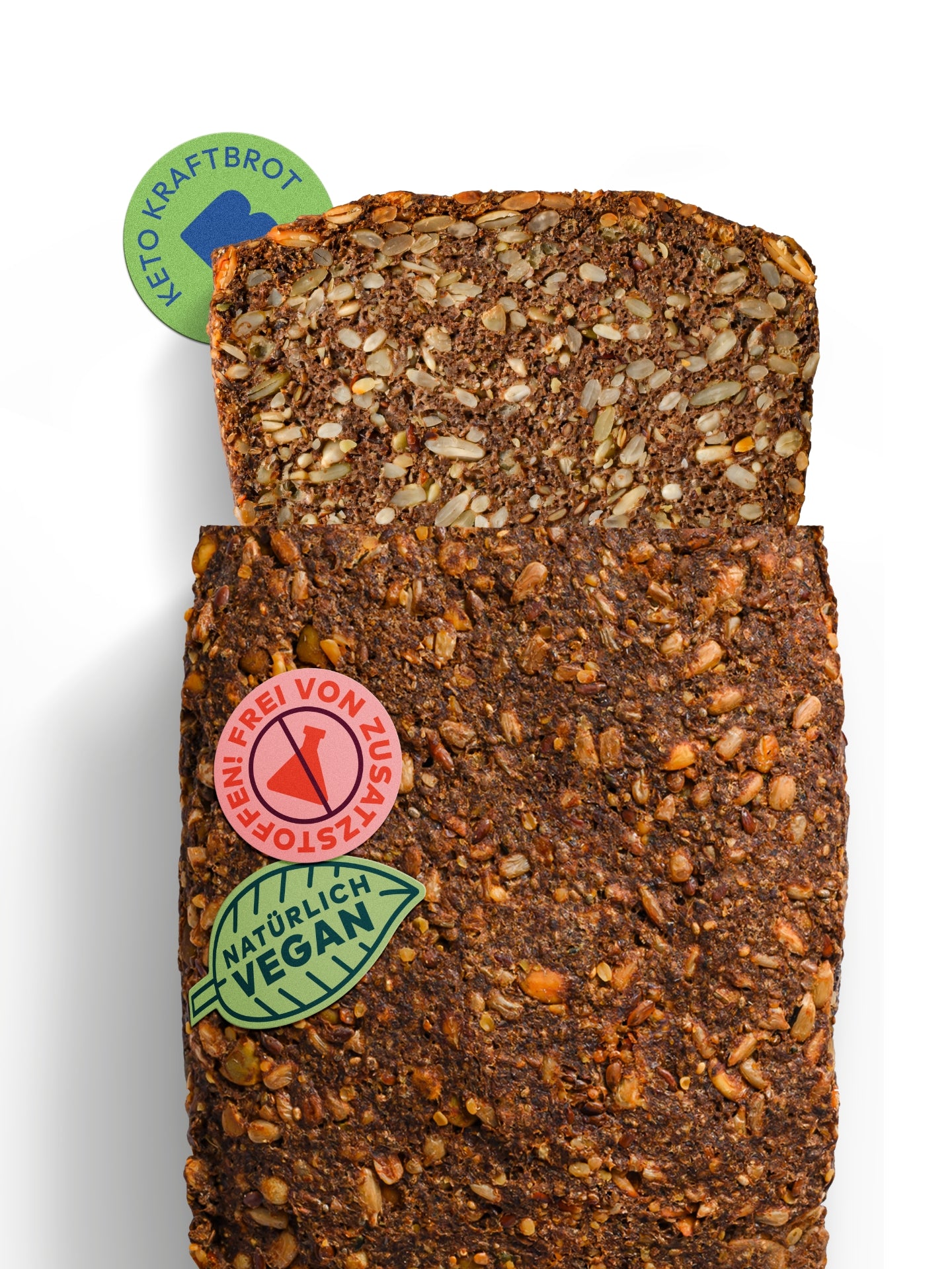 Brotbackmischung für lower carb Brot | Keto Kraftbrot