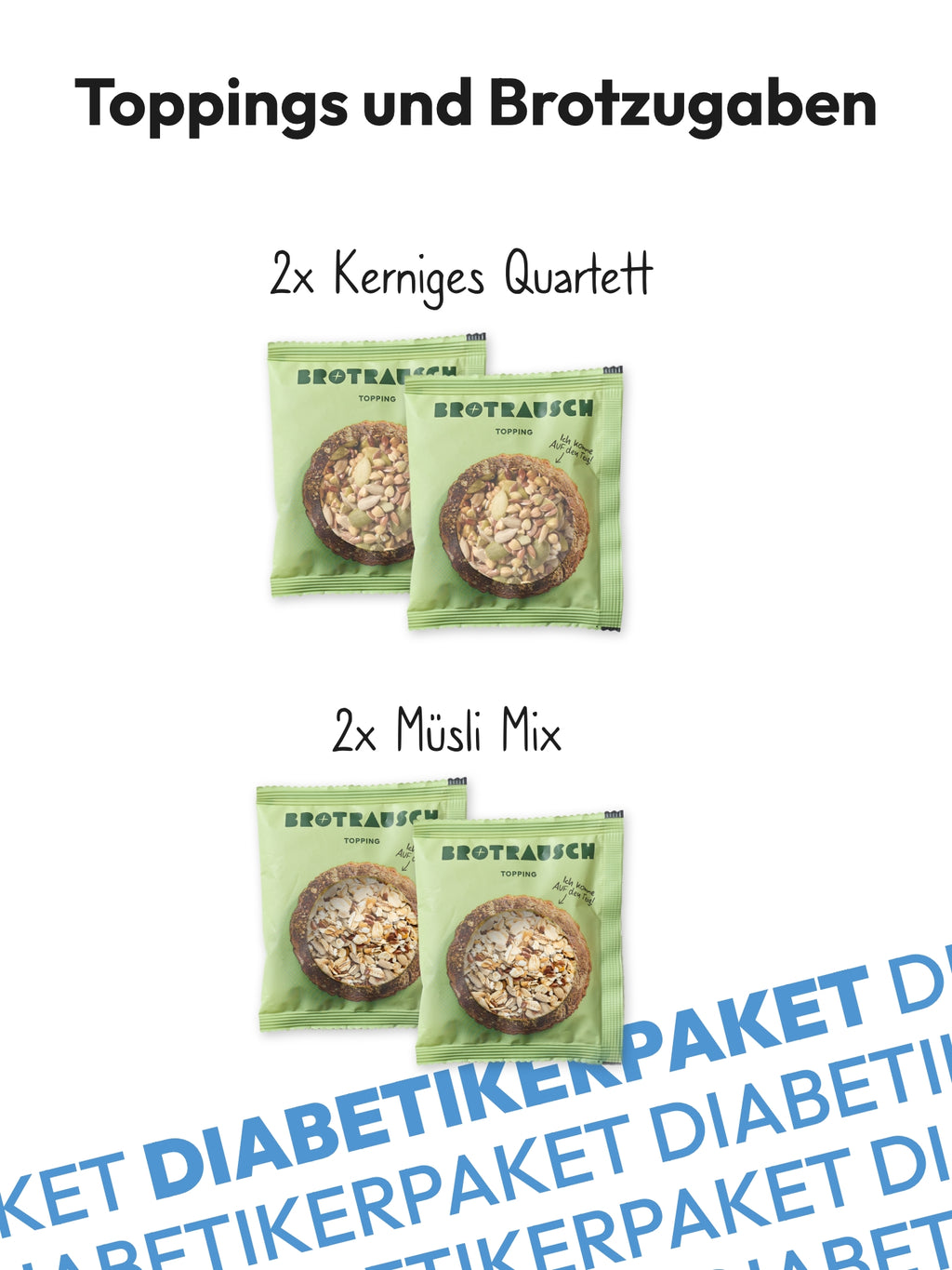 6er Diabetikerbrotpaket Brotbackmischungen