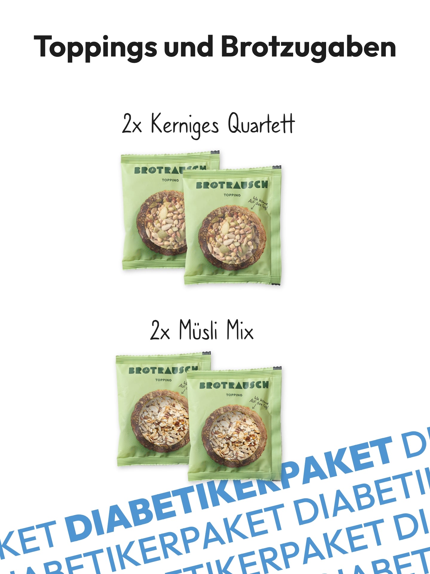 6er Diabetikerbrotpaket Brotbackmischungen
