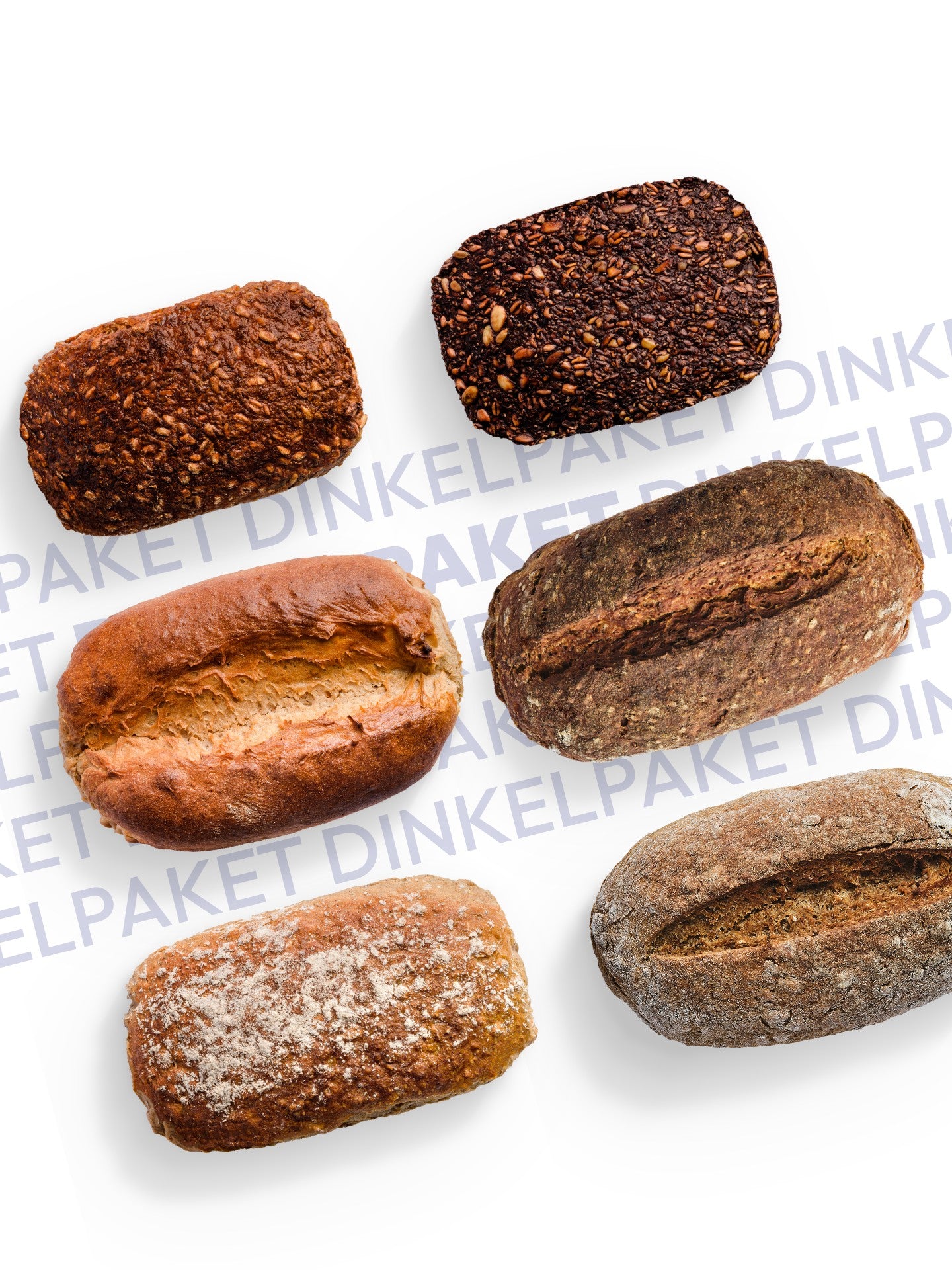6er Dinkelbrotpaket Brotbackmischungen