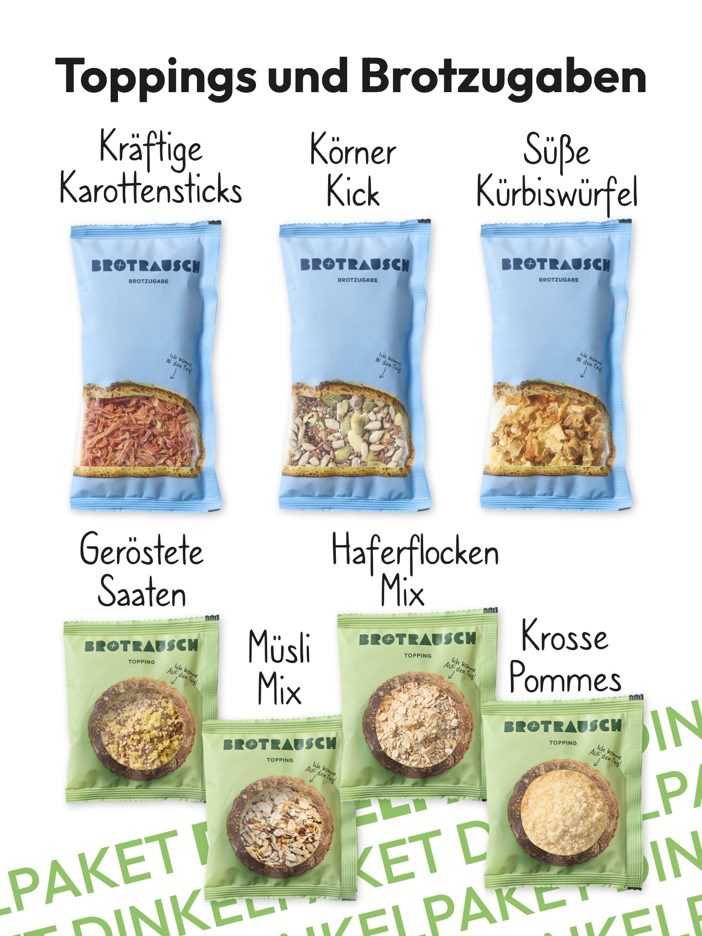 6er Dinkelbrotpaket Brotbackmischungen