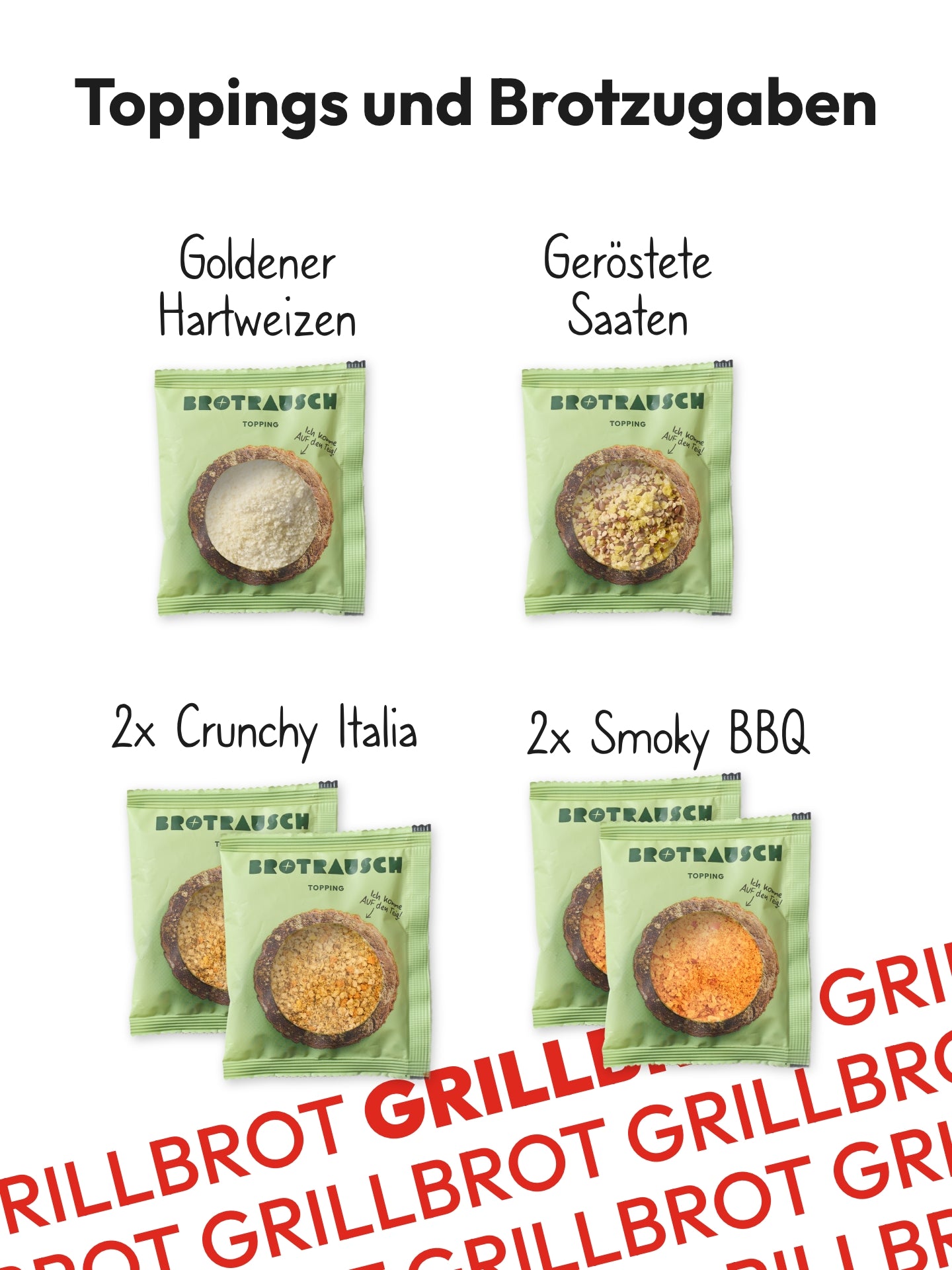 6er Grillbrotpaket Brotbackmischungen