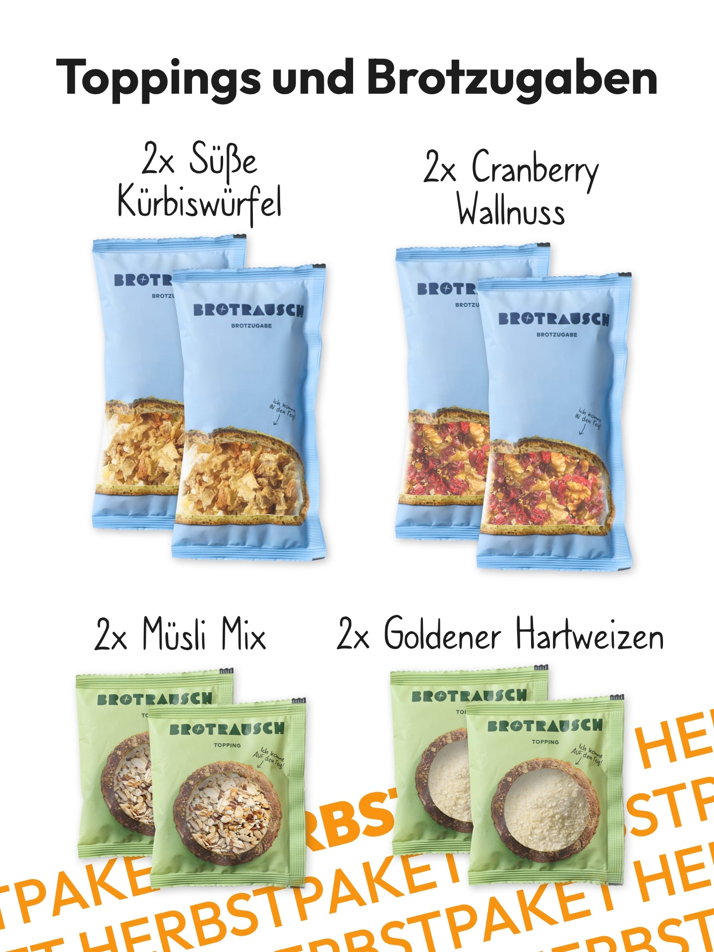 4er Herbstbrotpaket Brotbackmischungen