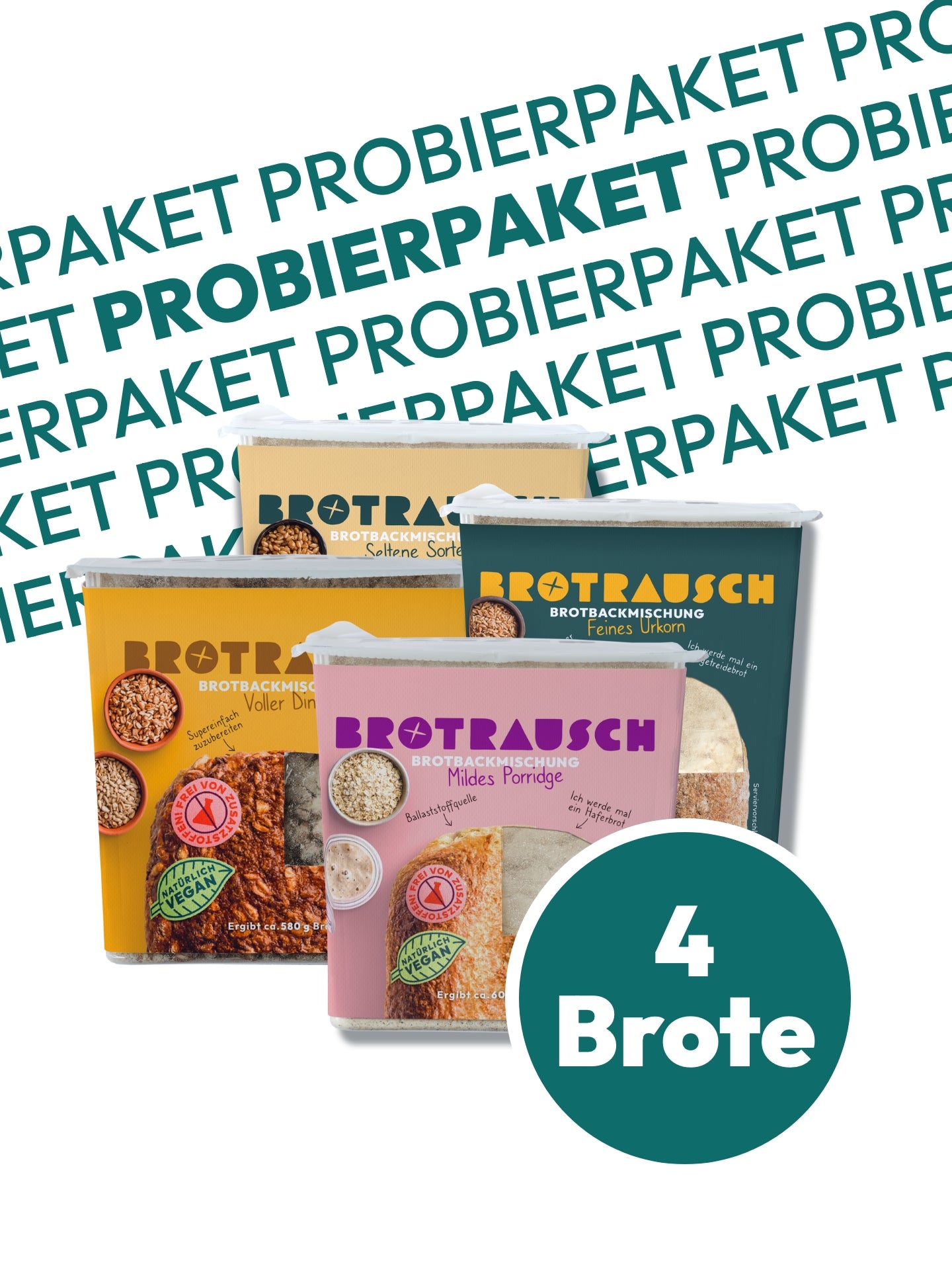 4er Probierpaket Brotbackmischungen