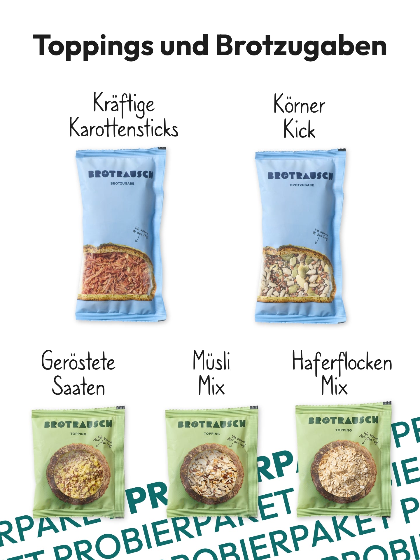 4er Probierpaket Brotbackmischungen