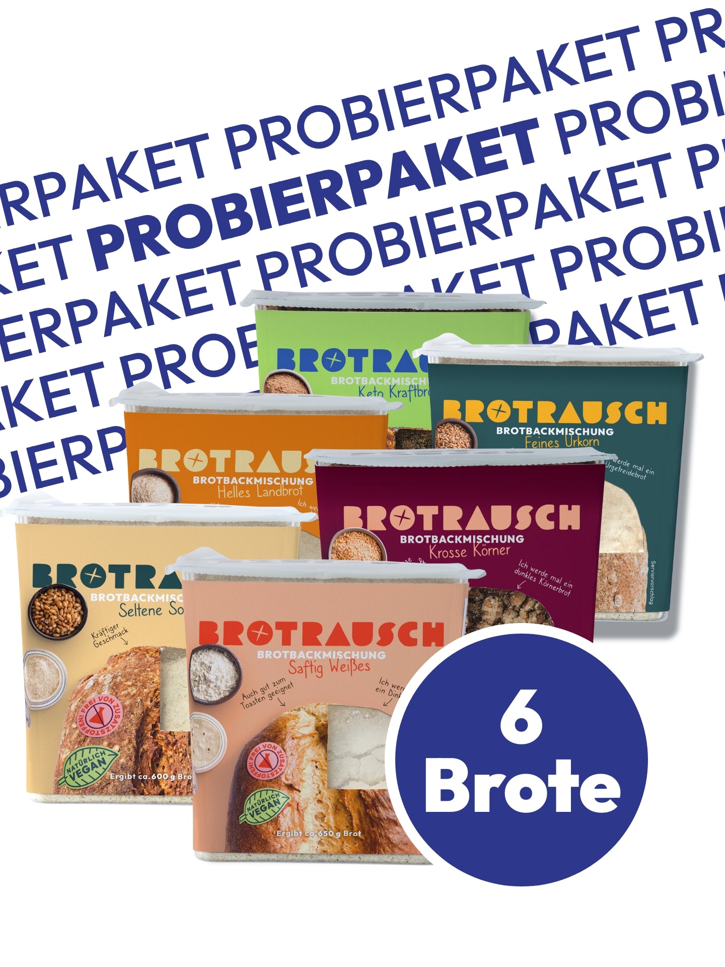 6er Probierpaket Brotbackmischungen