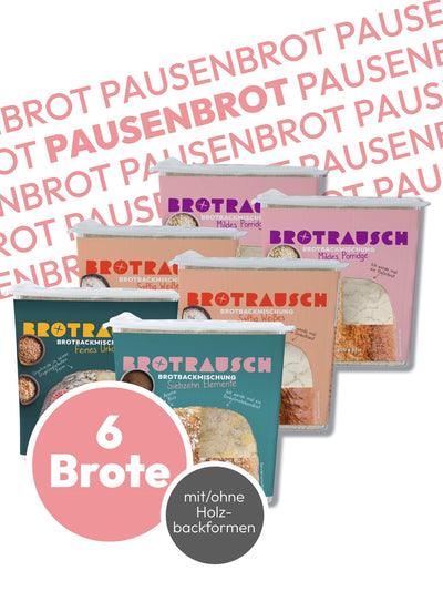 6er Pausenbrotpaket Brotbackmischungen