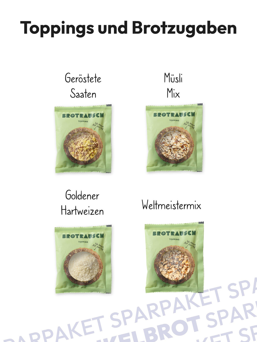 6er Abendbrotpaket Brotbackmischungen