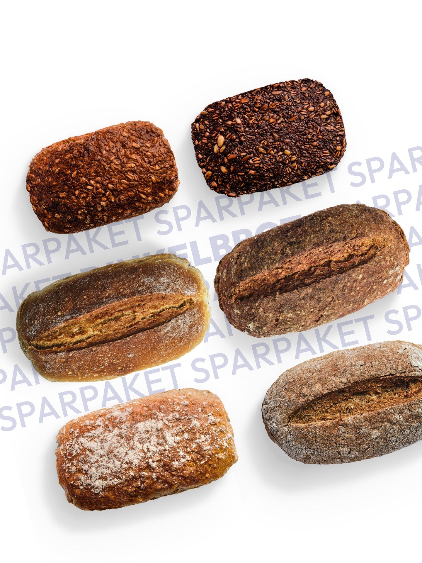 6er Abendbrotpaket Brotbackmischungen