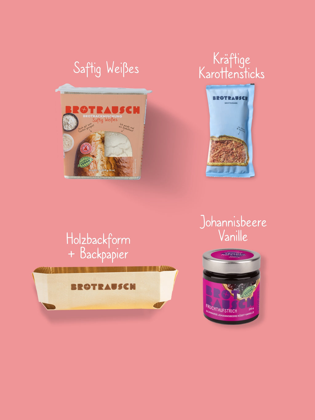 Ostern Geschenkbox mit 1x Brotbackmischung & Fruchtaufstrich