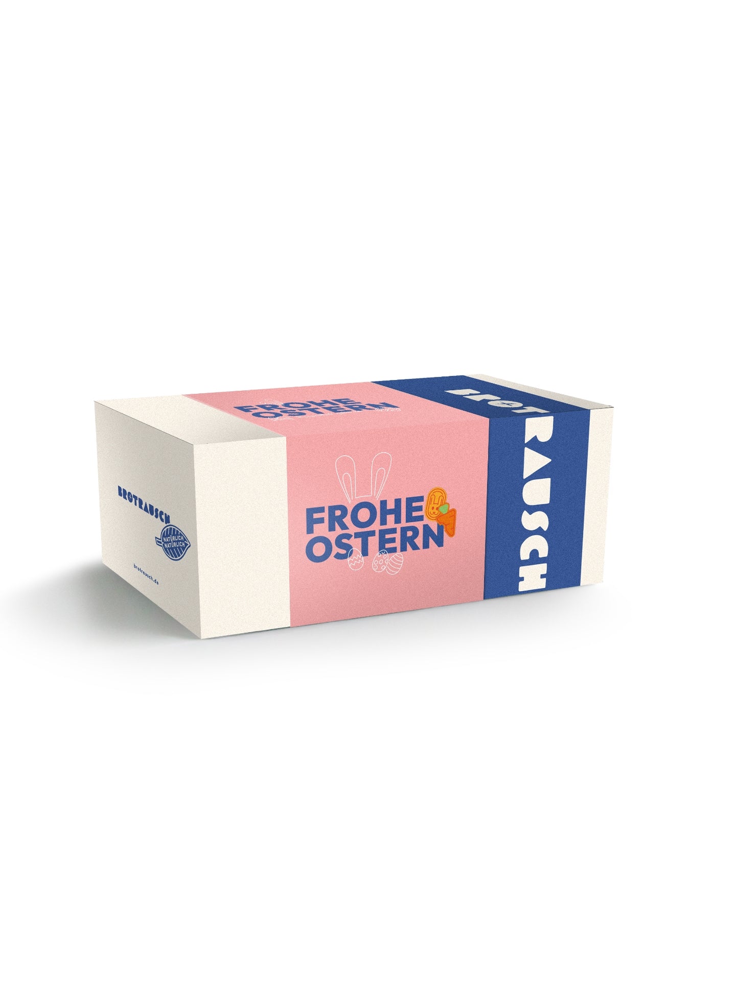 Ostern Geschenkbox mit 1x Brotbackmischung & Fruchtaufstrich