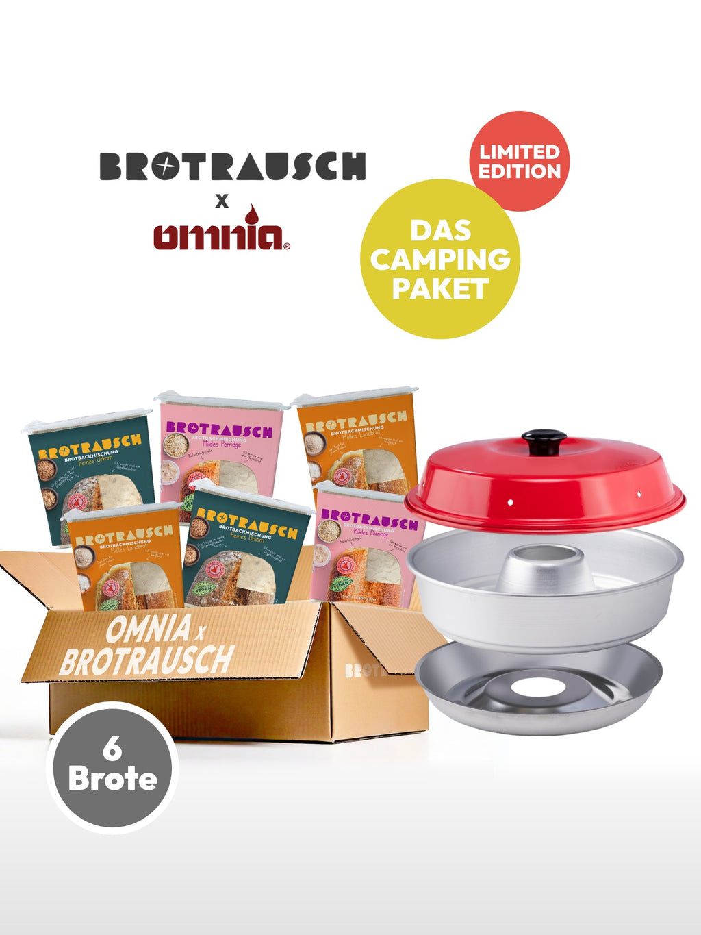 Brotrausch x OMNIA®️ Campingbrot-Backpaket (Limited Edition)