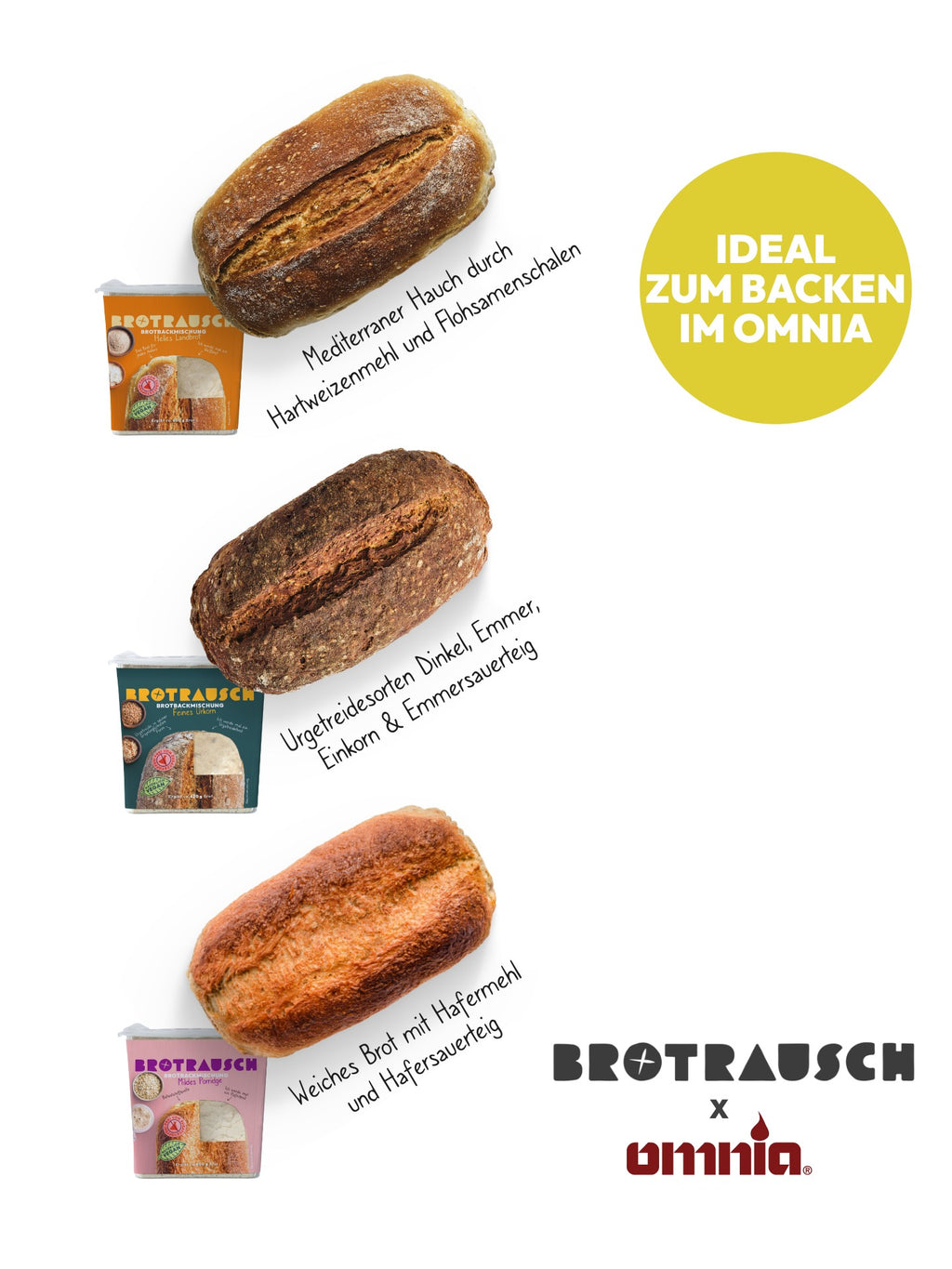 Brotrausch x OMNIA®️ Campingbrot-Backpaket (Limited Edition)
