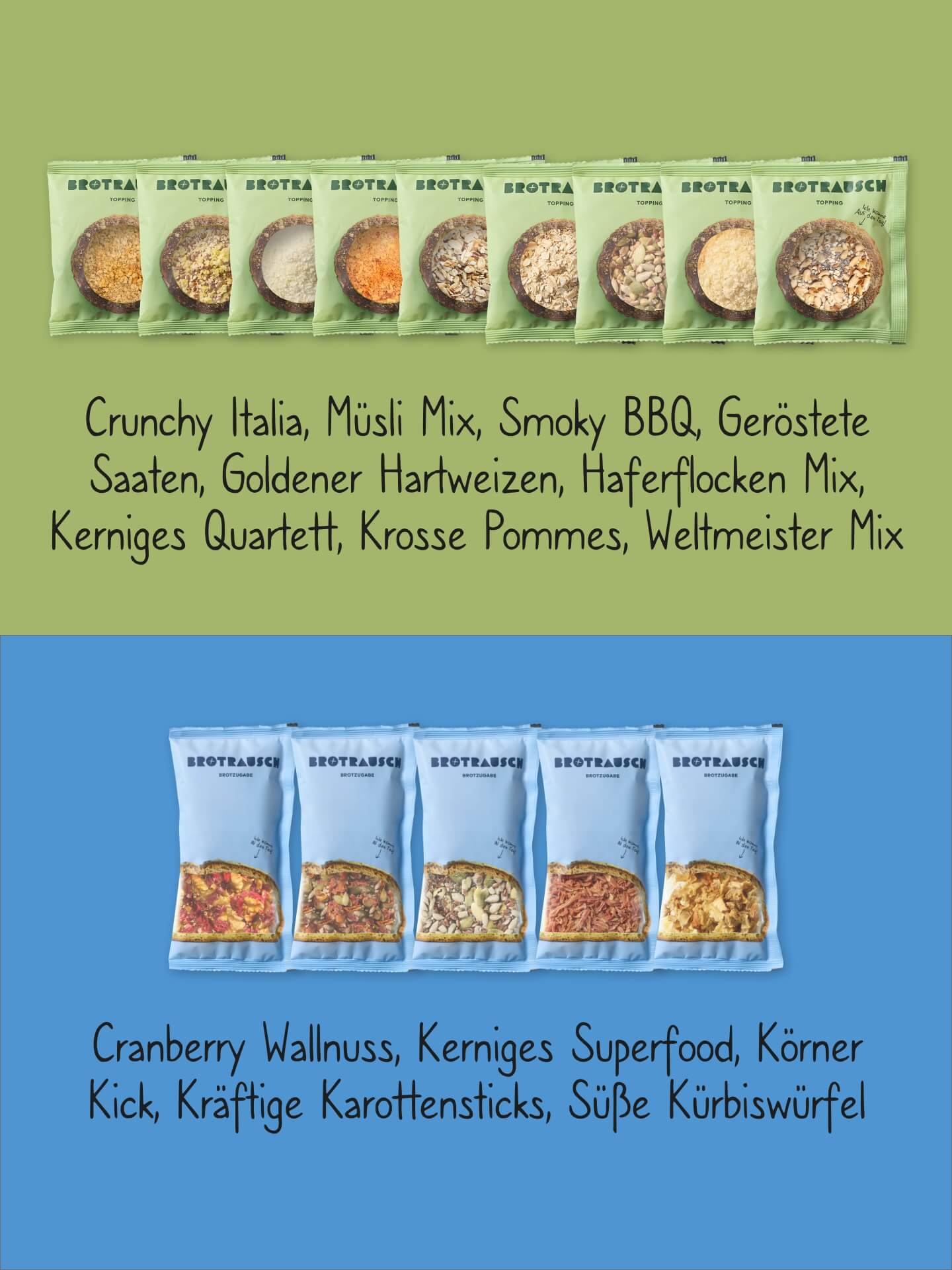 Toppings und Brotzugaben 14er Set