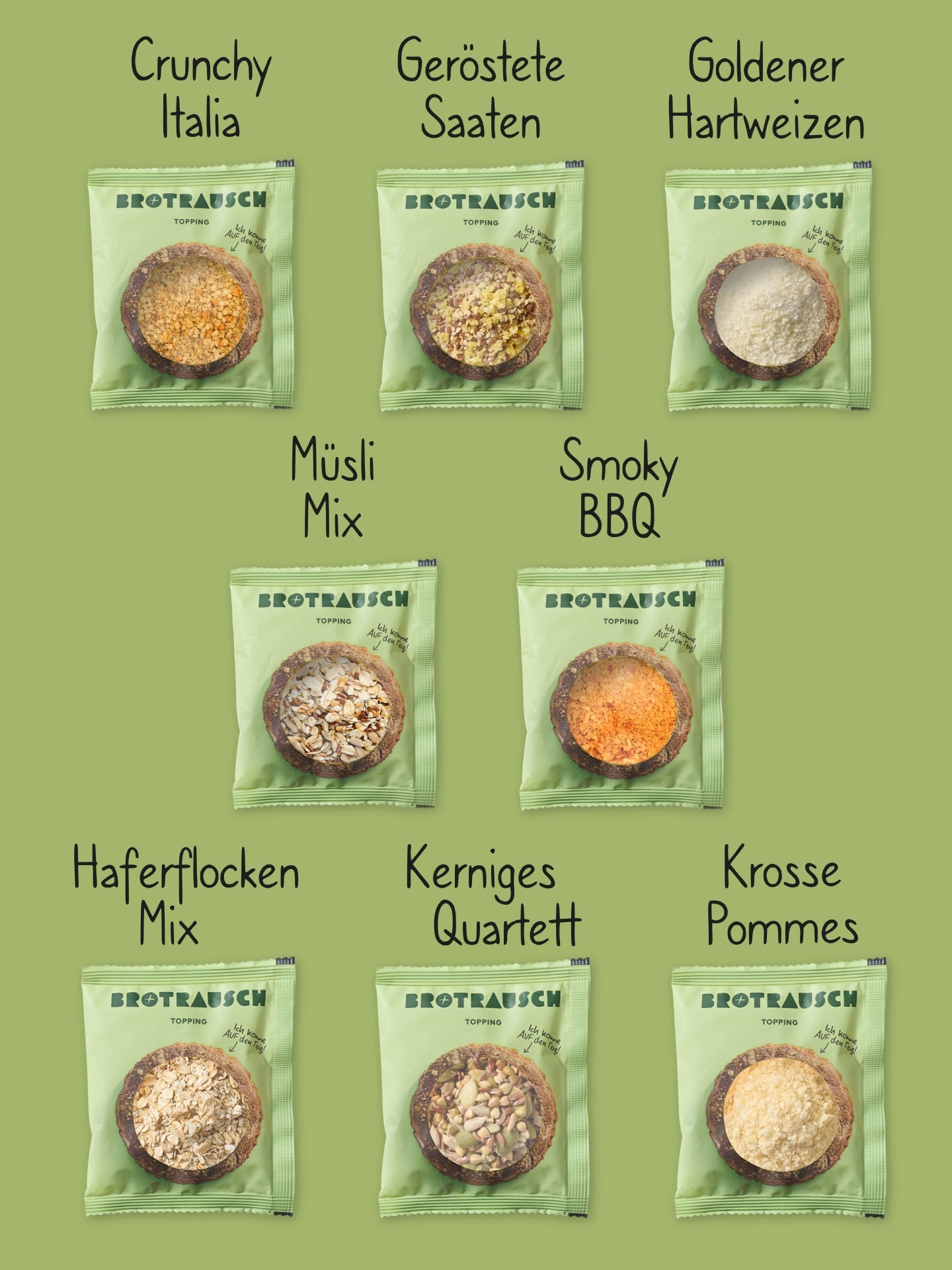Toppings 8er Set