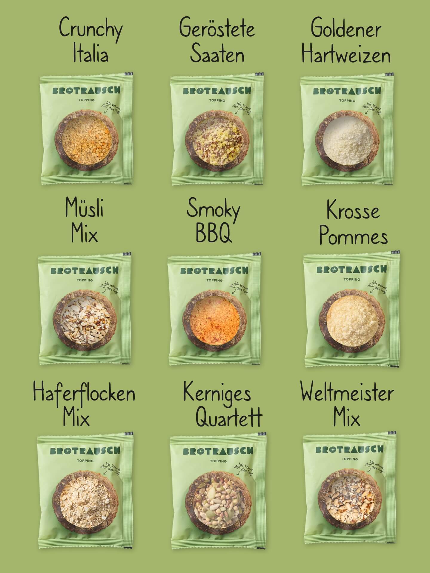 Toppings 9er Set