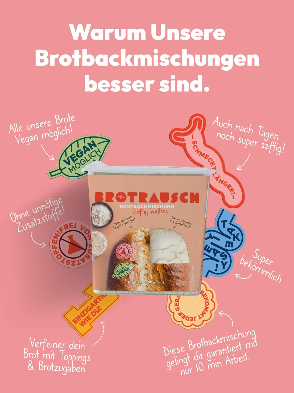 Backmischung für einen Hefezopf