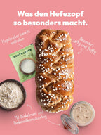Backmischung für einen Hefezopf