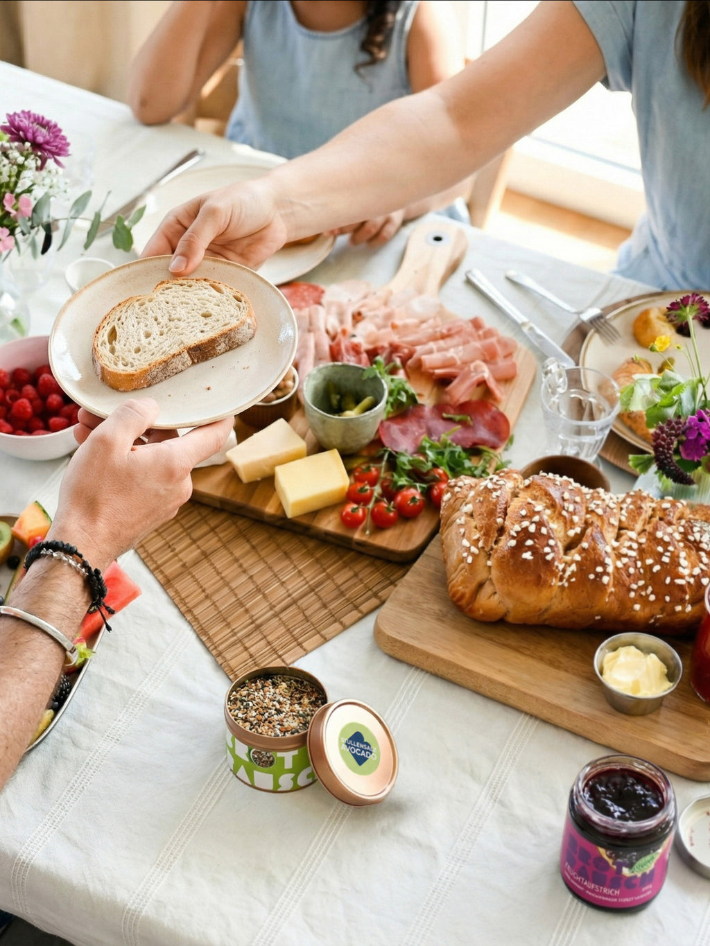 Backmischung für einen Hefezopf