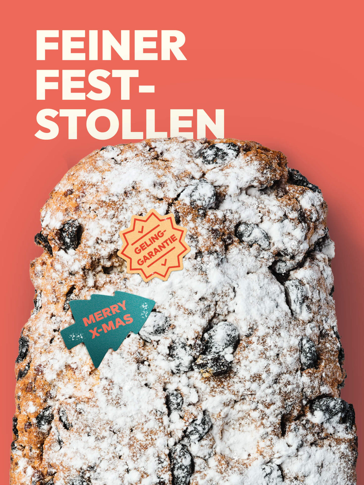 Backmischung für Christstollen | Feiner Feststollen