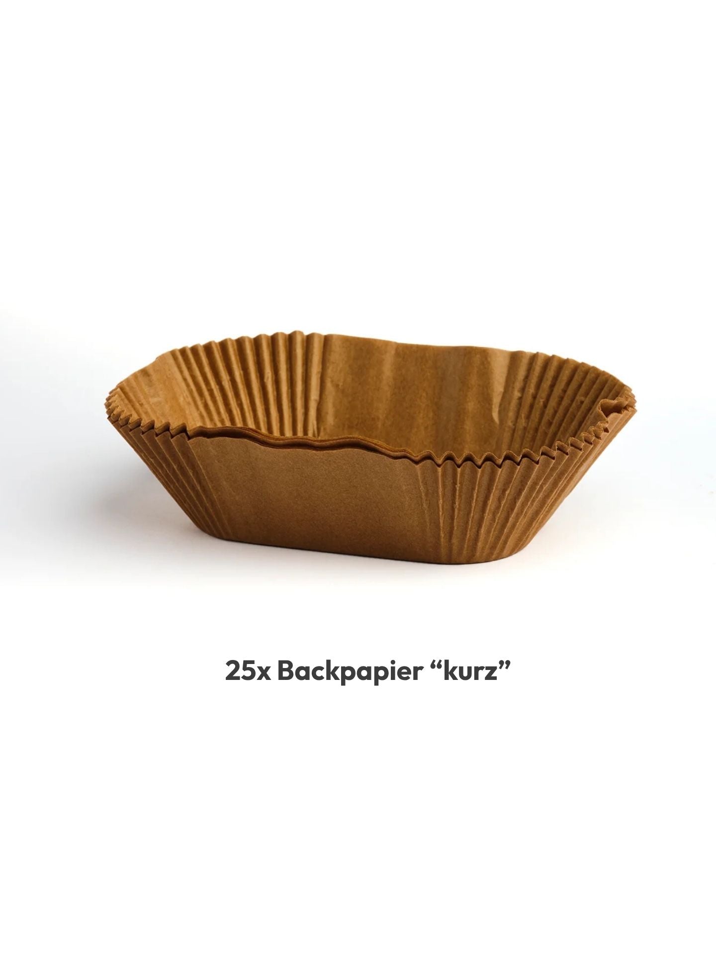 Backpapiereinleger für Holzbackform kurz, 25 Stk.