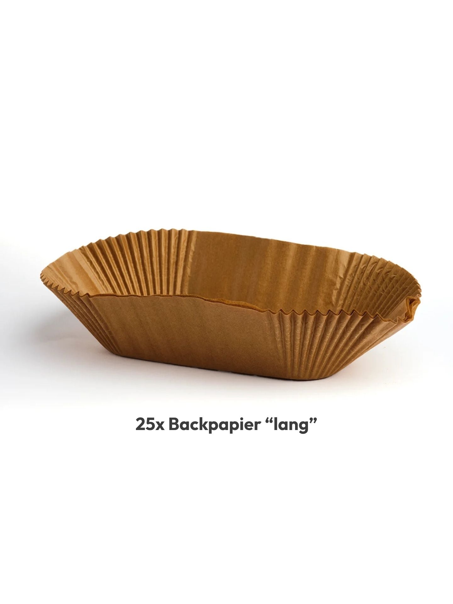 Backpapiereinleger für Holzbackform lang, 25 Stk.