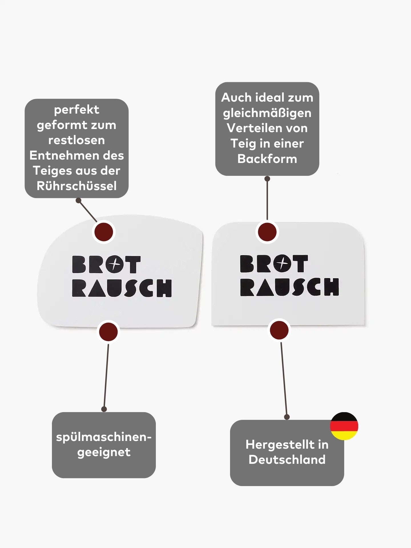Teigschaber 2er Set