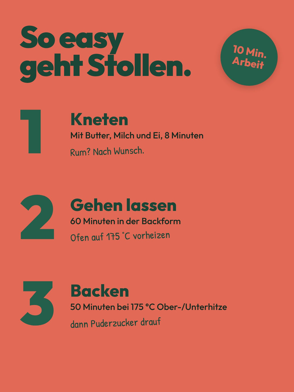 Backmischung für Christstollen klein | Feiner Feststollen