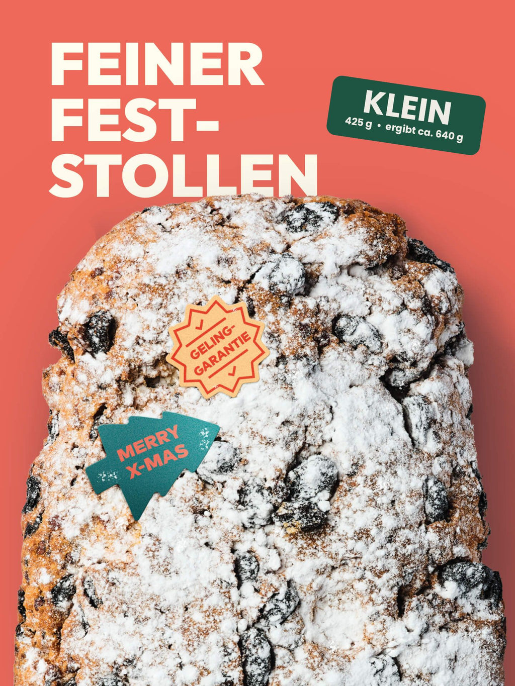 Backmischung für Christstollen klein | Feiner Feststollen
