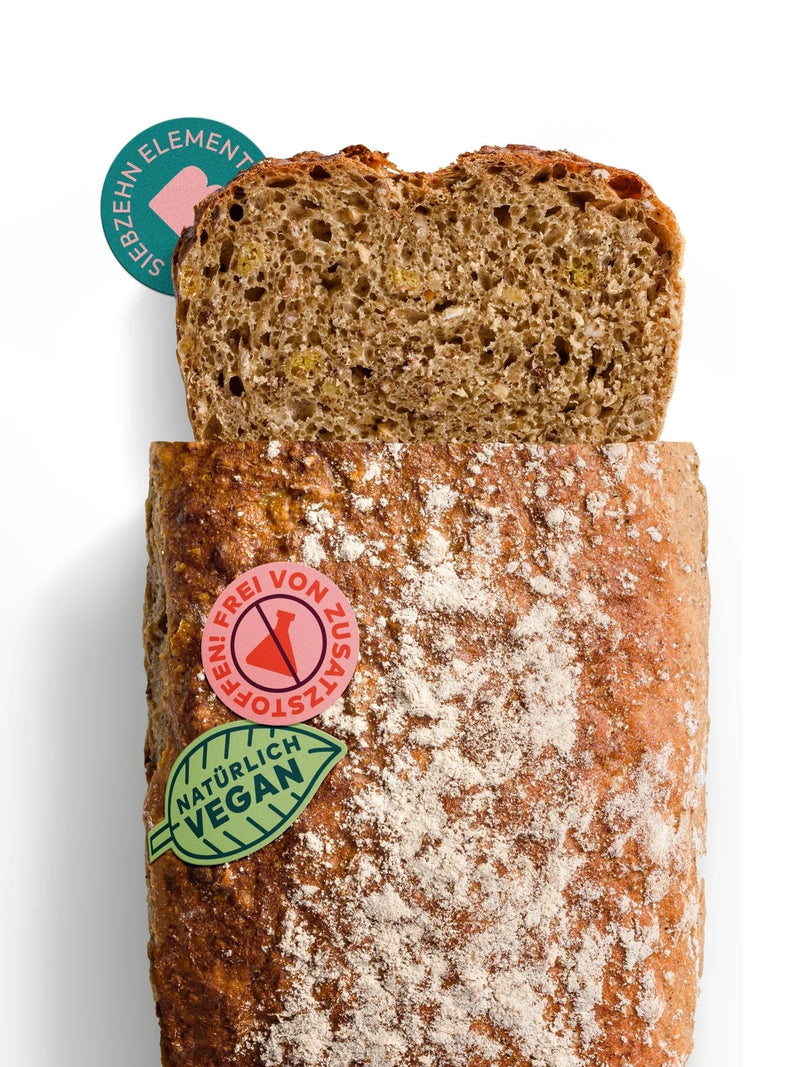 Brotbackmischung für Dinkelmehrkorn | Siebzehn Elemente