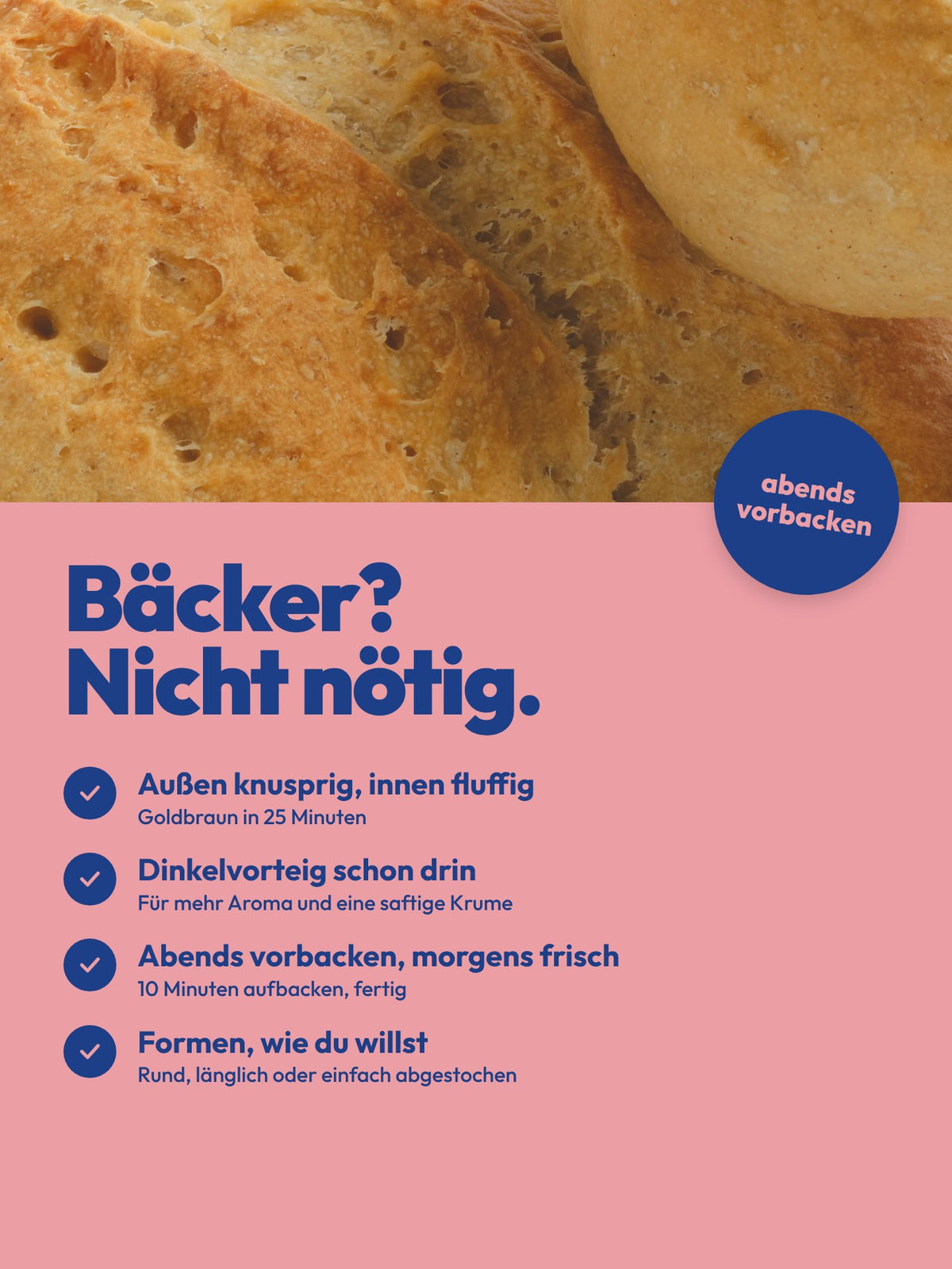 Backmischung Goldene Dinkelbrötchen